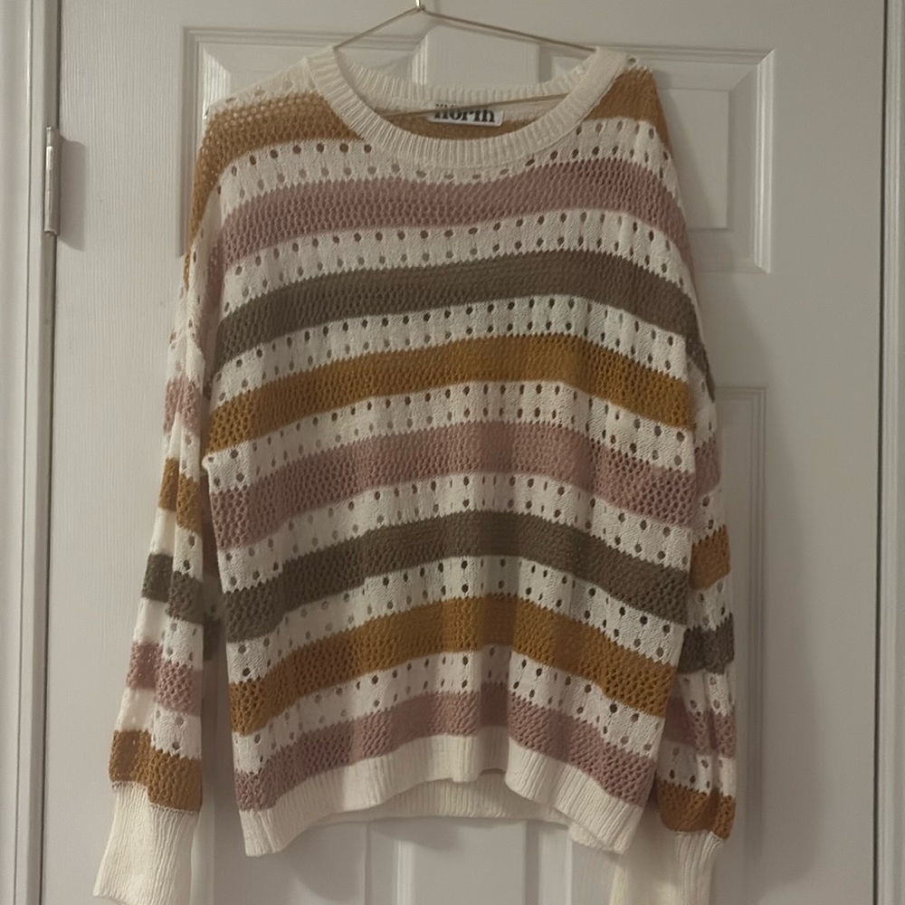 One Eleven North Stripe Sweater Size L
